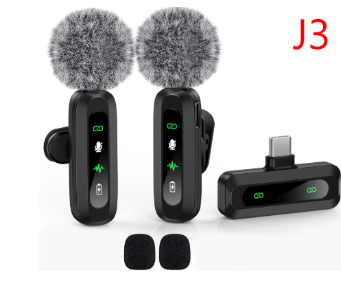 Wireless Neckline Clip Noise Reduction Mini Microphone